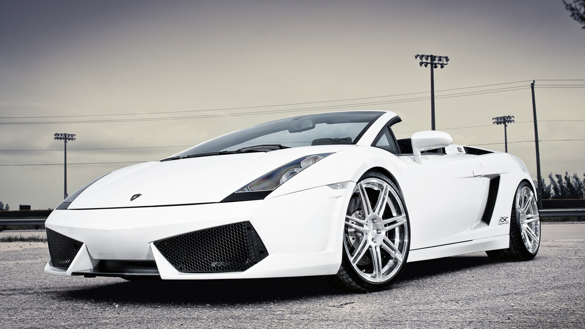 Lamborghini Gallardo White 1920x1080