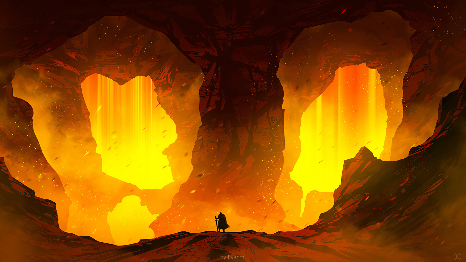 Свет в пещере