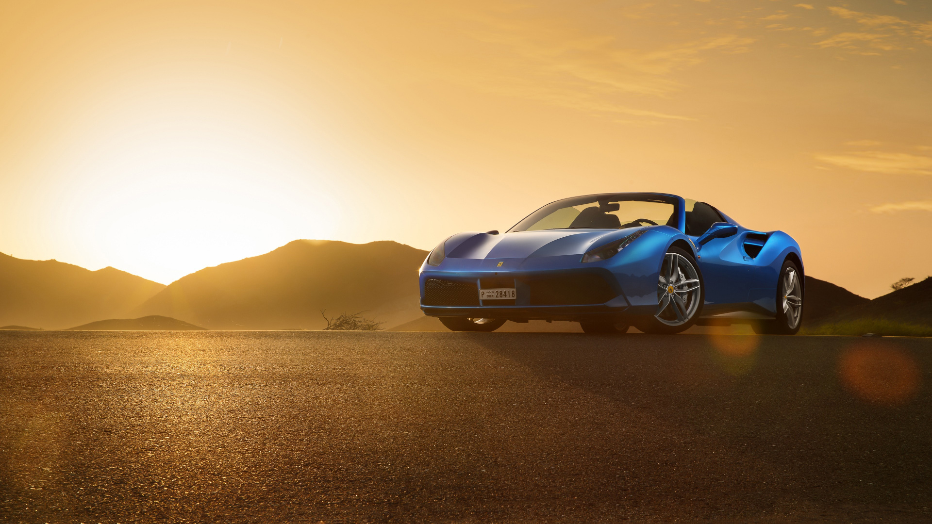 Ferrari 488 track синего