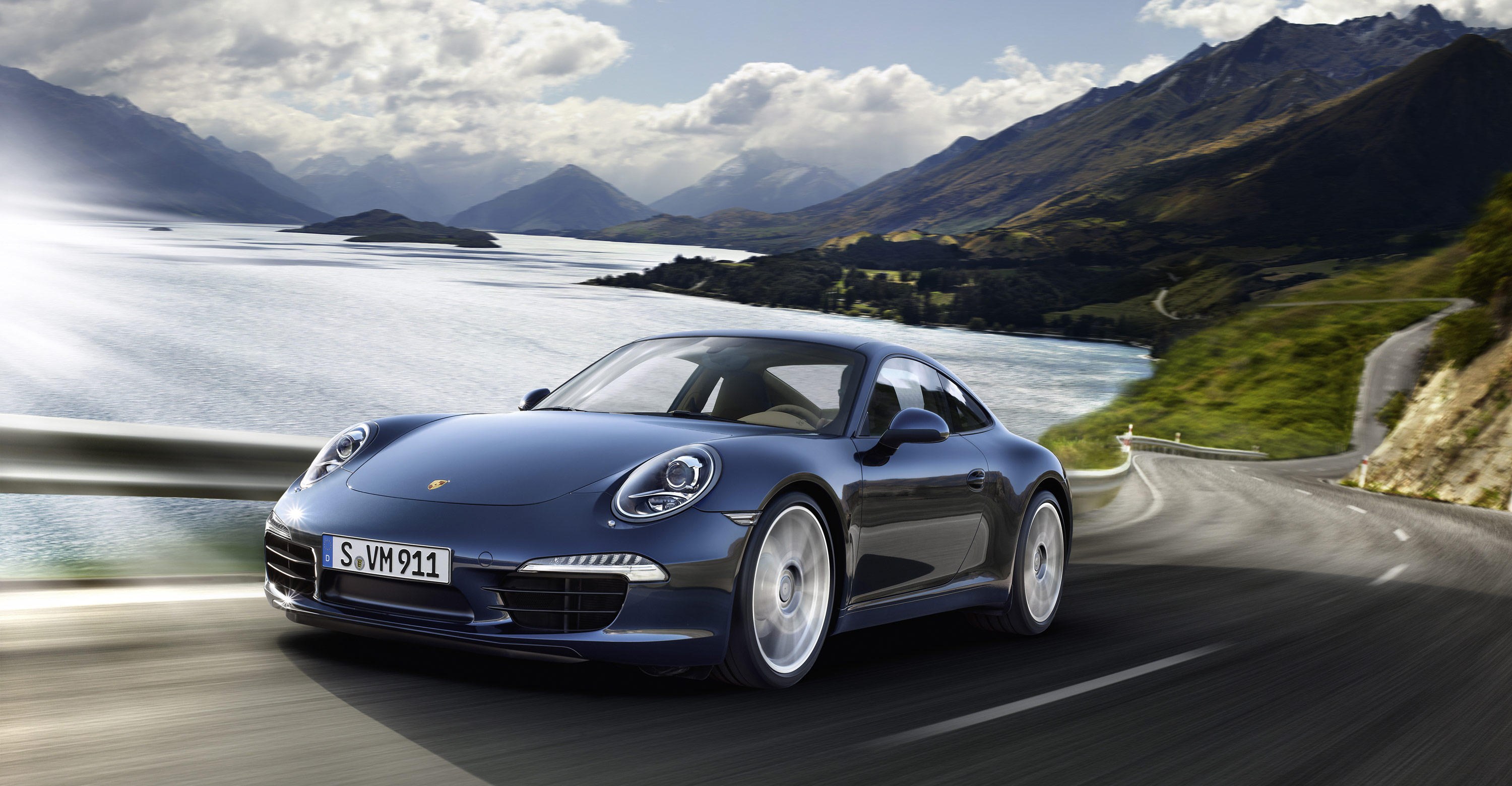Porsche 911 горы