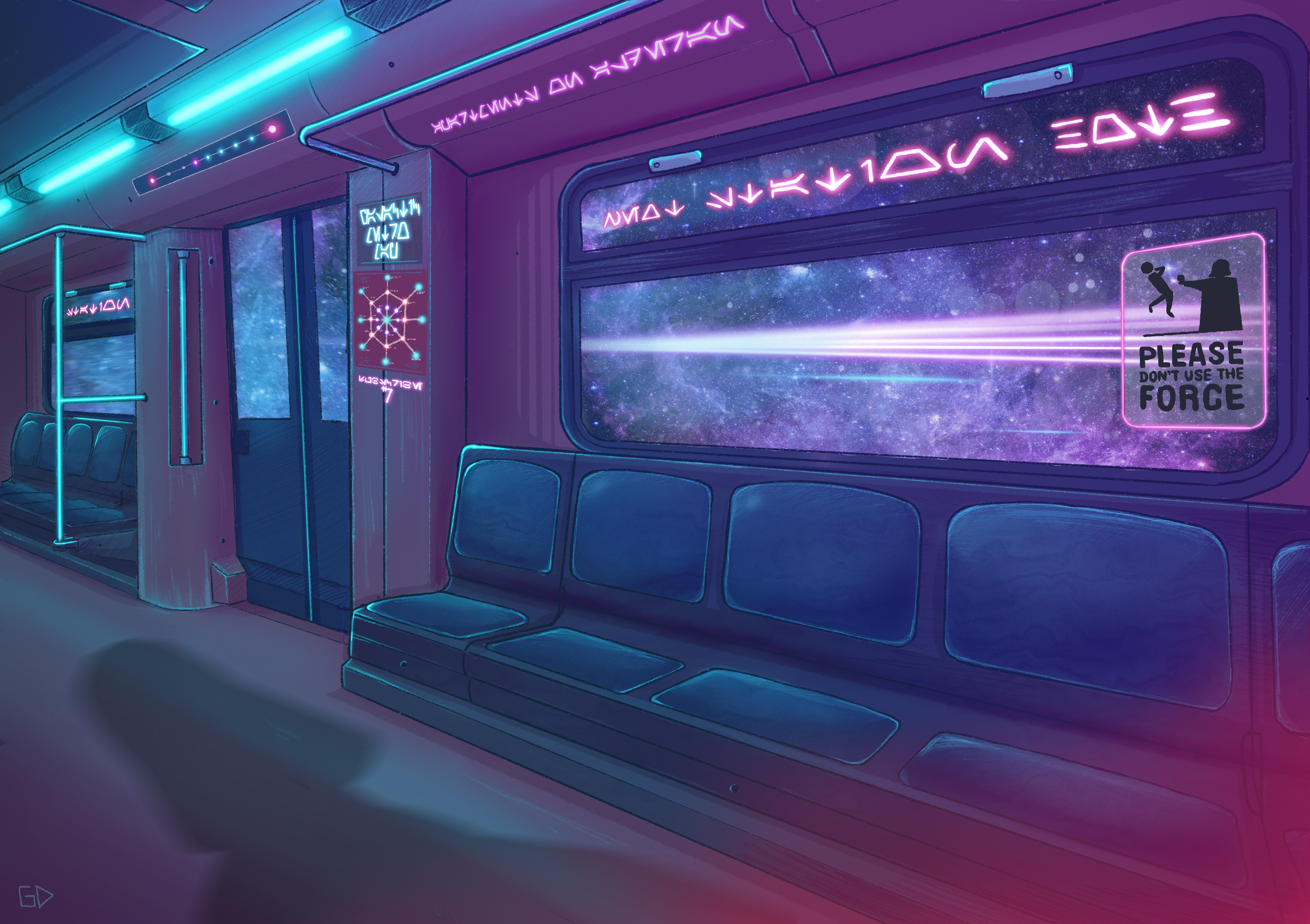 Cyberpunk 2077 метро