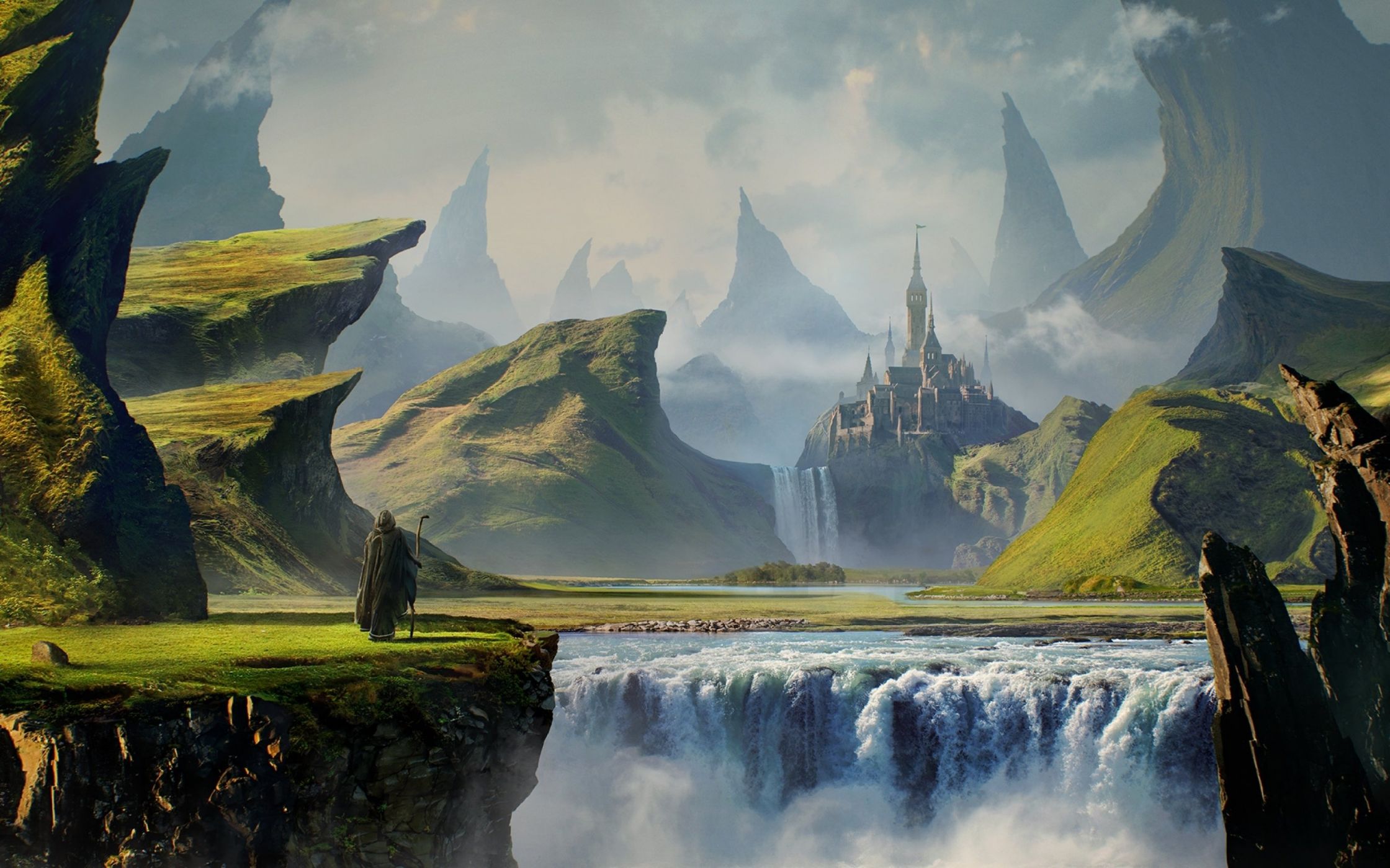 Fantasy world 3. Гондолин Властелин колец. Дракон Гондолина. Замок Валинор. Средиземье Валинор.