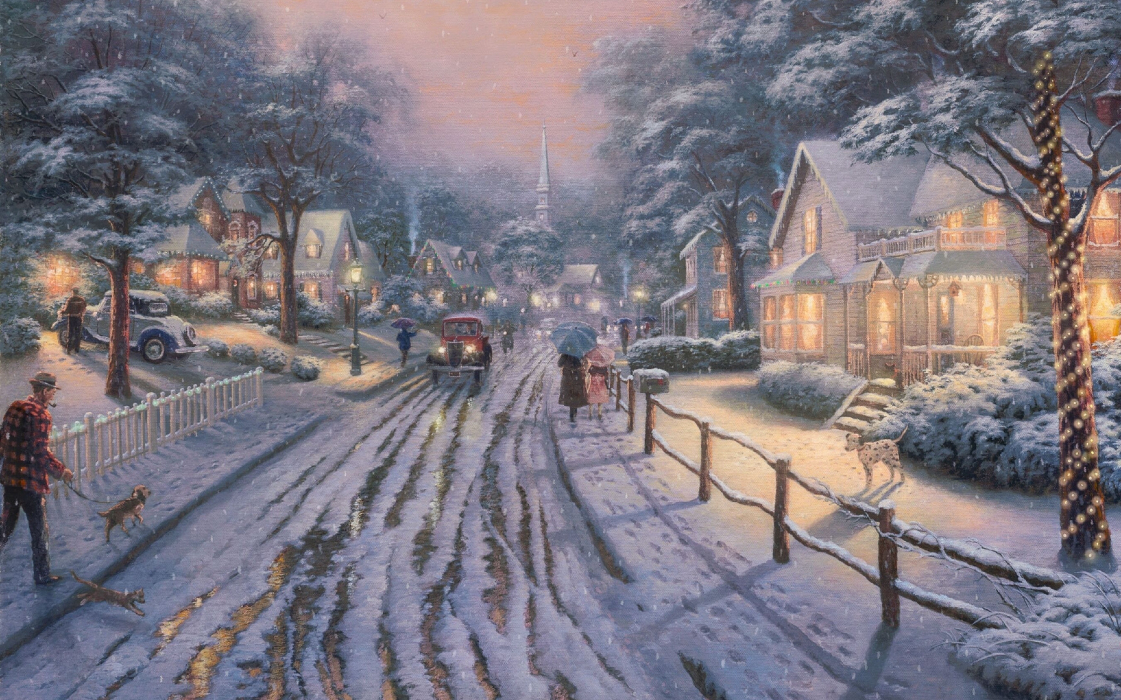 Обои картины. Томас Кинкаде. Томас Кинкейд город зимний. Томас Кинкаде художник. Томас Кинкаде художник Рождество.