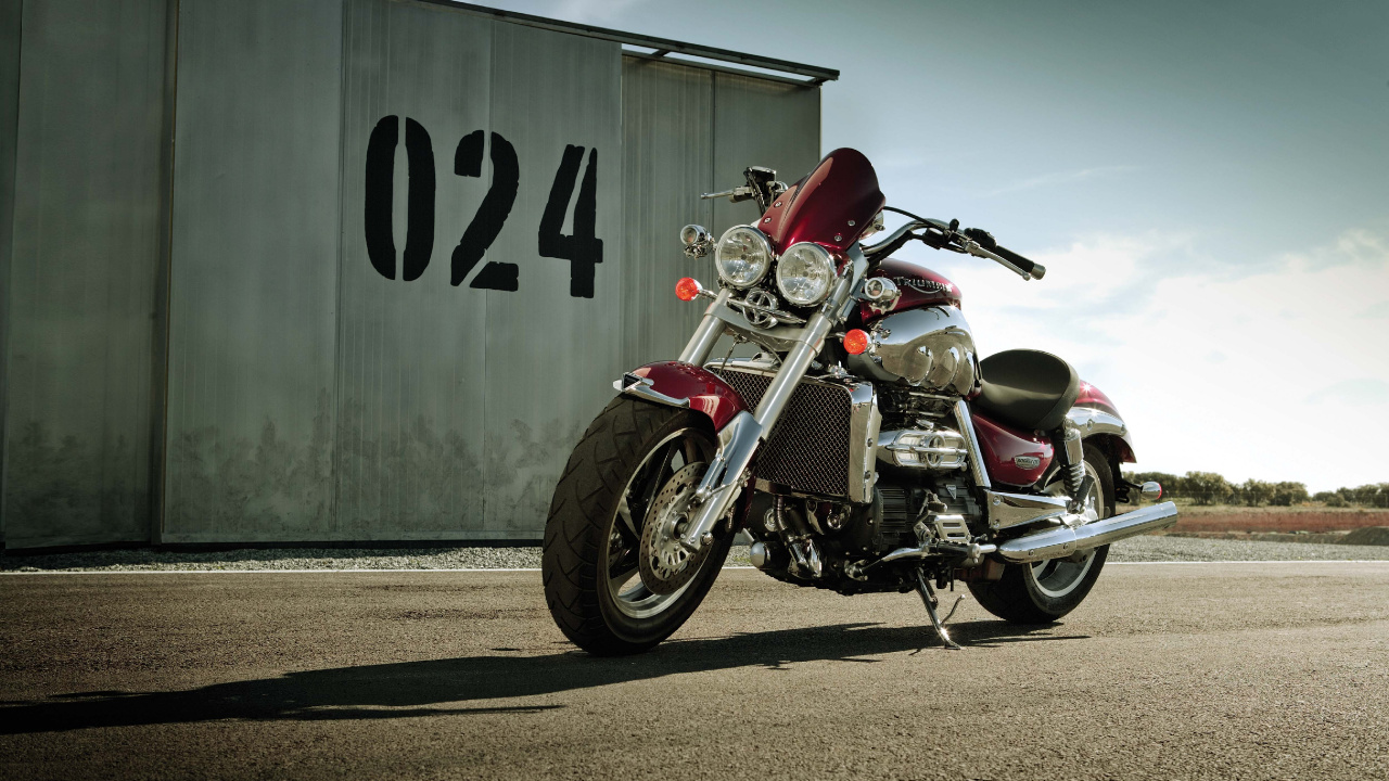 Обои Мотоциклы Triumph, triumph rocket iii, мотоцикл, авто, мотоспорт в разрешении 1280x720