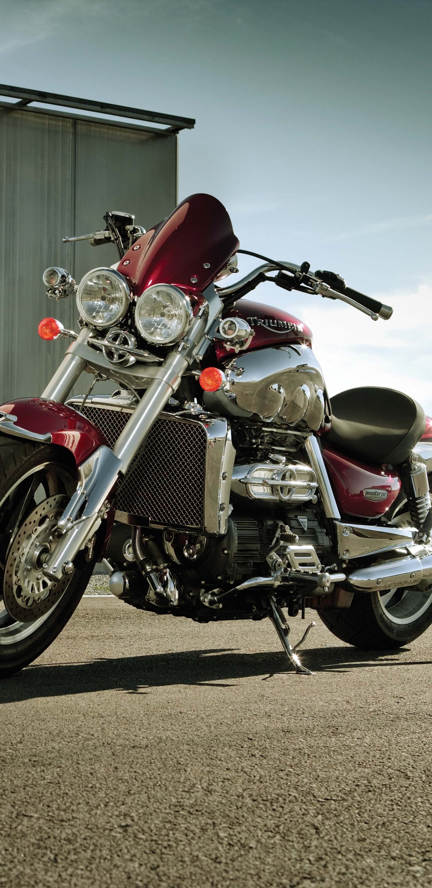 Обои Мотоциклы Triumph, triumph rocket iii, мотоцикл, авто, мотоспорт в разрешении 1440x2960