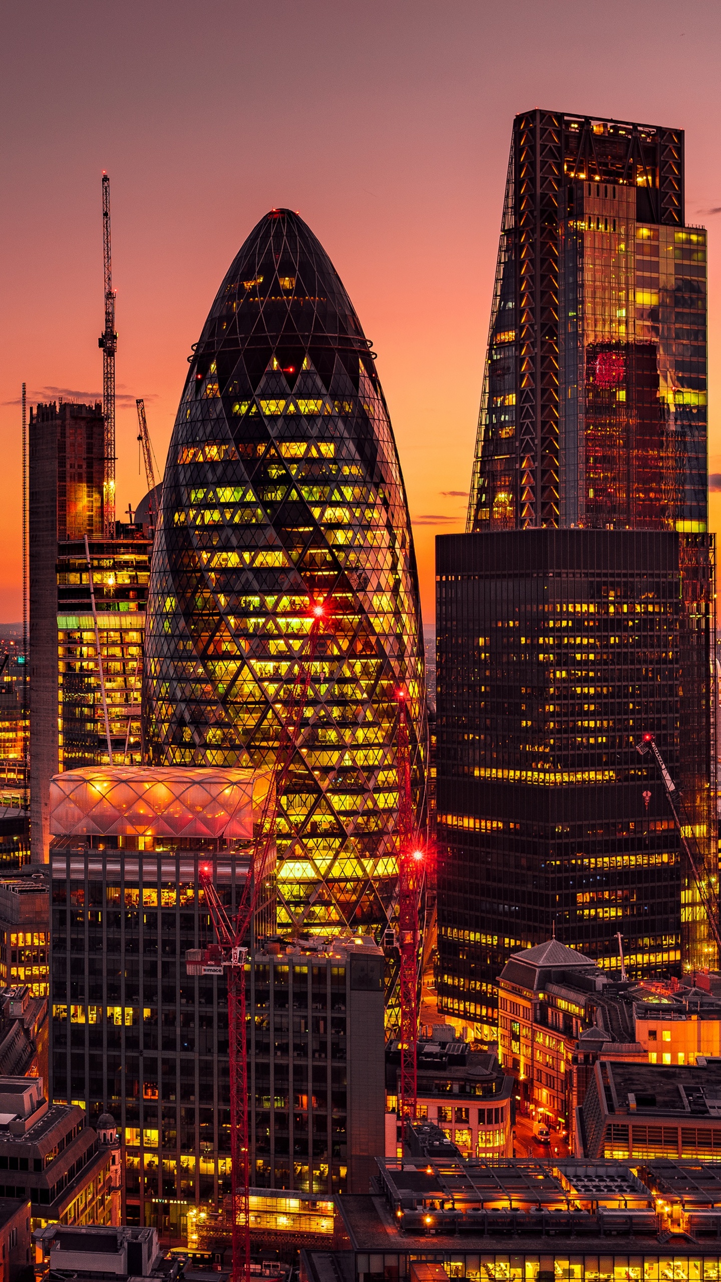 Обои городской пейзаж, город, городской район, метрополия, линия горизонта в разрешении 1440x2560