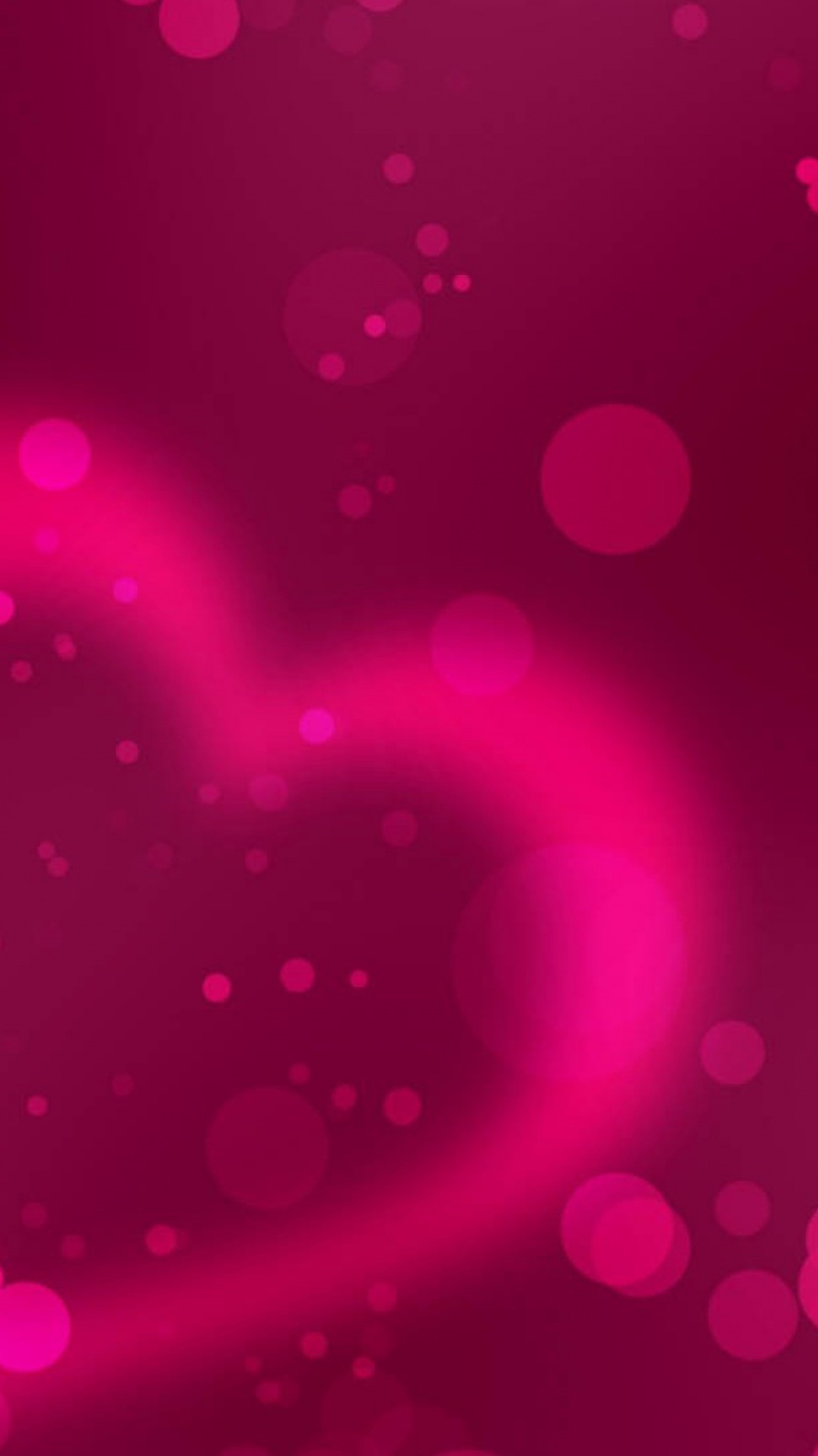 Обои сердце, розовый, красный цвет, пурпур, пурпурный цвет в разрешении 750x1334