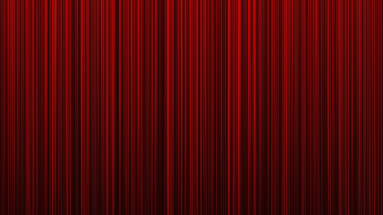 Обои красный цвет, занавес, ткань, театральный занавес, линия в разрешении 1280x720