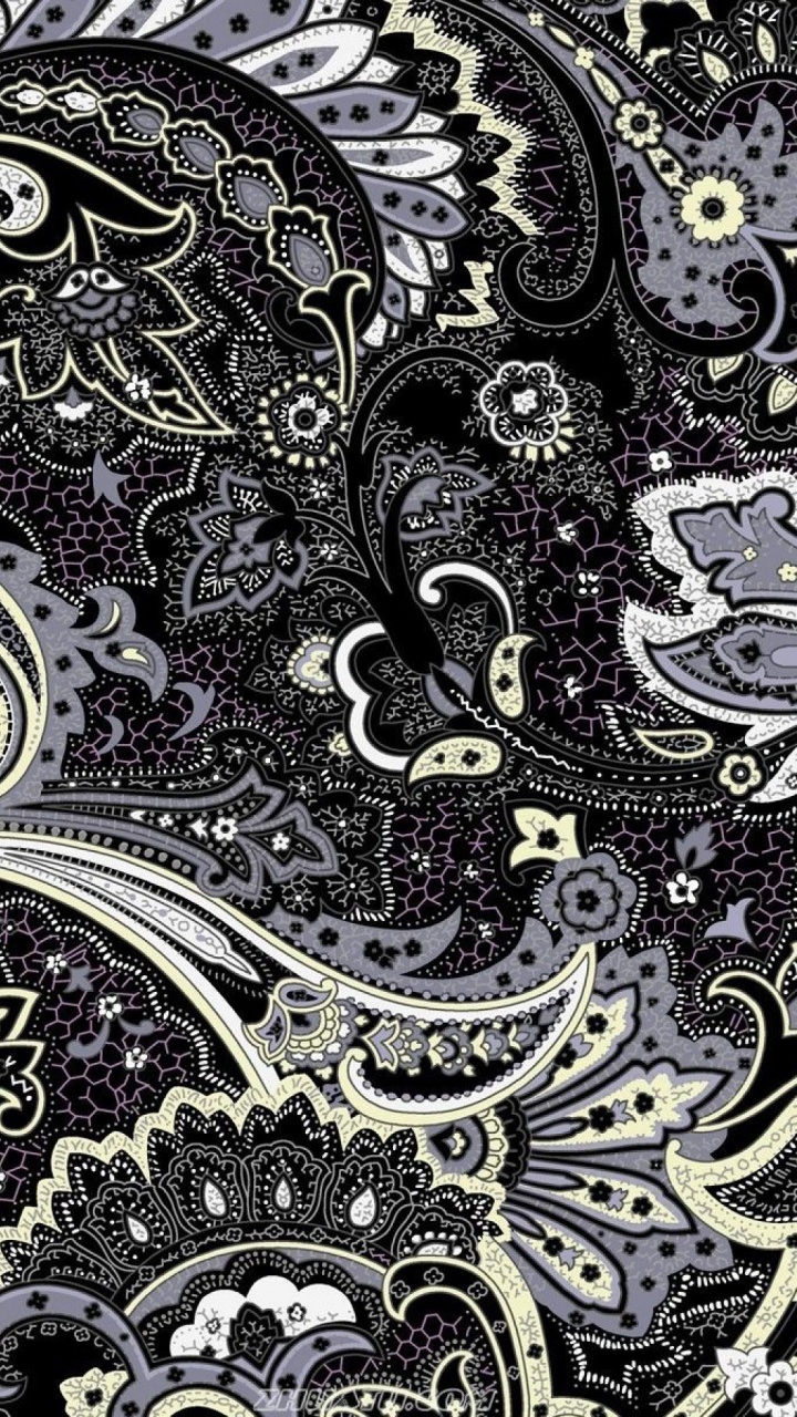 Обои ткань, узор, Пейсли, арт, визуальное искусство в разрешении 720x1280