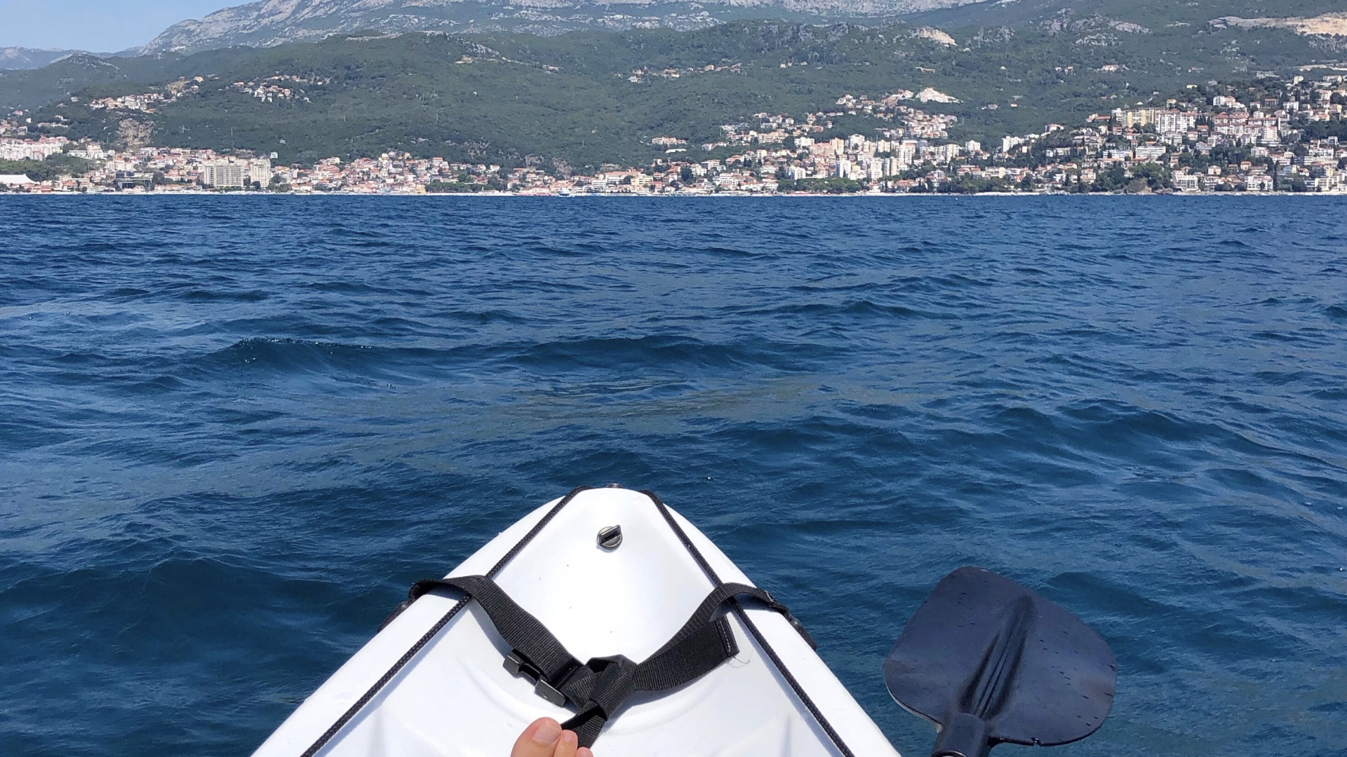 Обои лодка, фьорд, вода, катание на лодках, судно в разрешении 1920x1080