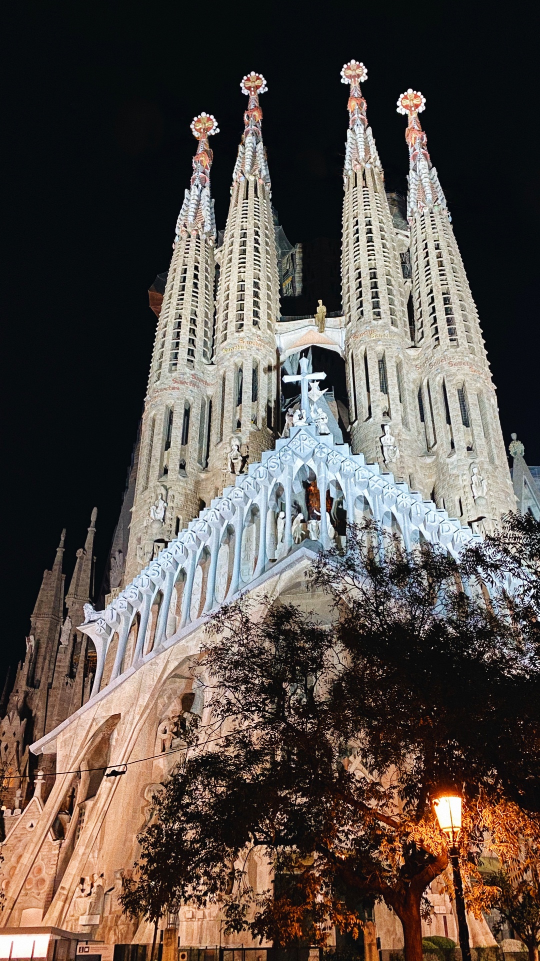 Обои Барселона, ориентир, туризм, достопримечательность, дерево в разрешении 1080x1920