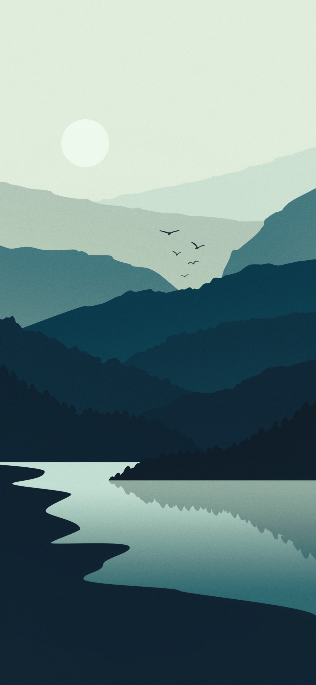 Обои облако, гидроресурсы, вода, гора, атмосфера в разрешении 1242x2688