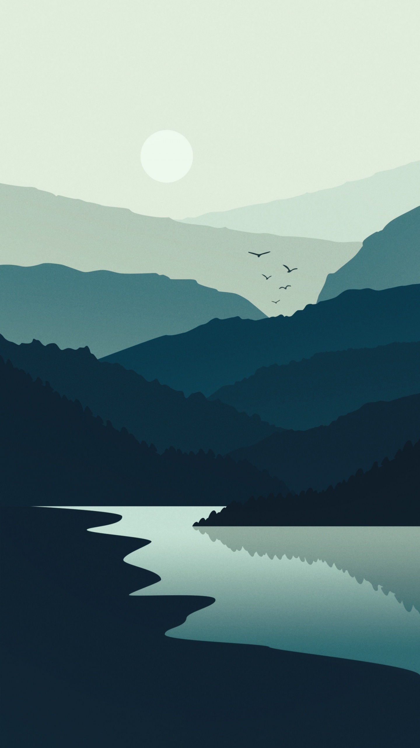 Обои облако, гидроресурсы, вода, гора, атмосфера в разрешении 1440x2560