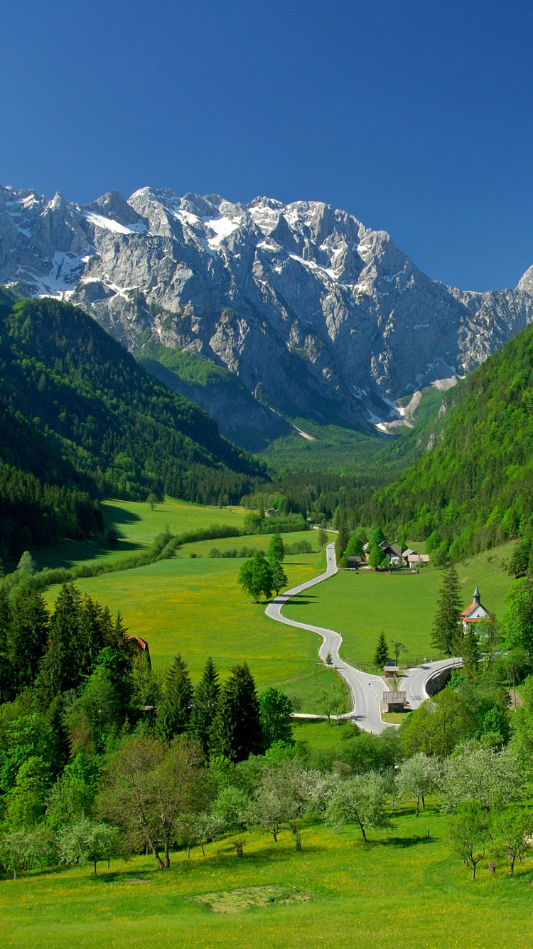 Обои горный рельеф, горный хребет, природа, Долина, нагорье в разрешении 750x1334