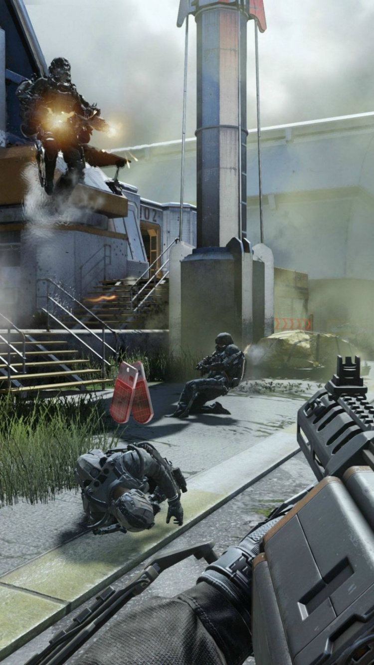 Обои call of duty advanced warfare, call of duty modern warfare 2, call of duty 4 modern warfare, call of duty zombies, activision в разрешении 750x1334