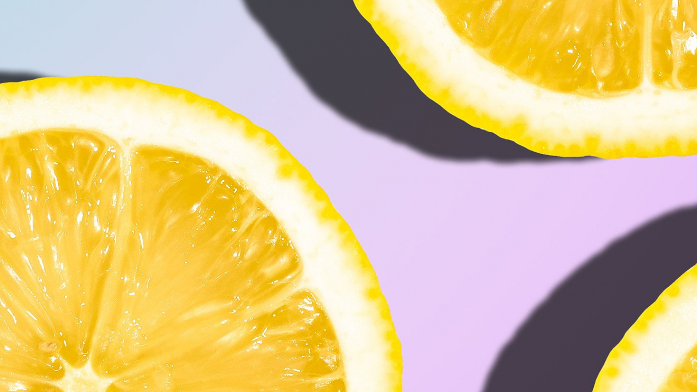 Обои лимон, лимонная кислота, Лайм, кислота, желтый в разрешении 1366x768