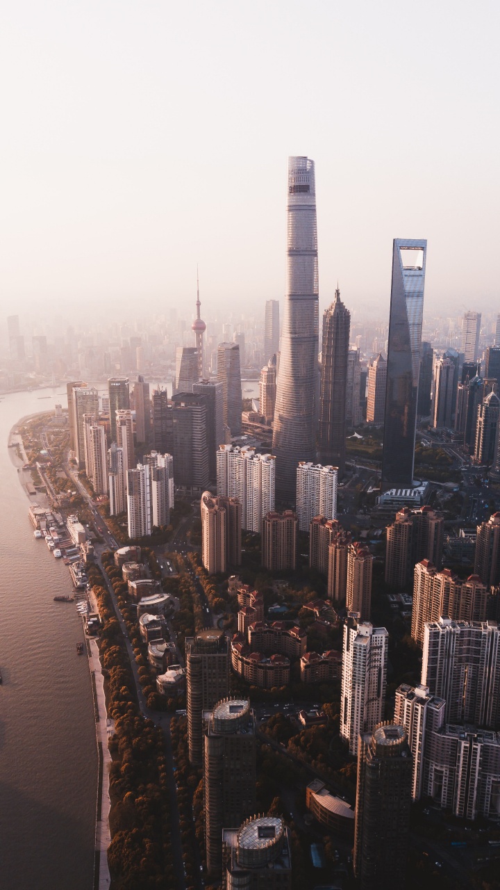 Обои городской пейзаж, городской район, город, метрополия, небоскреб в разрешении 720x1280