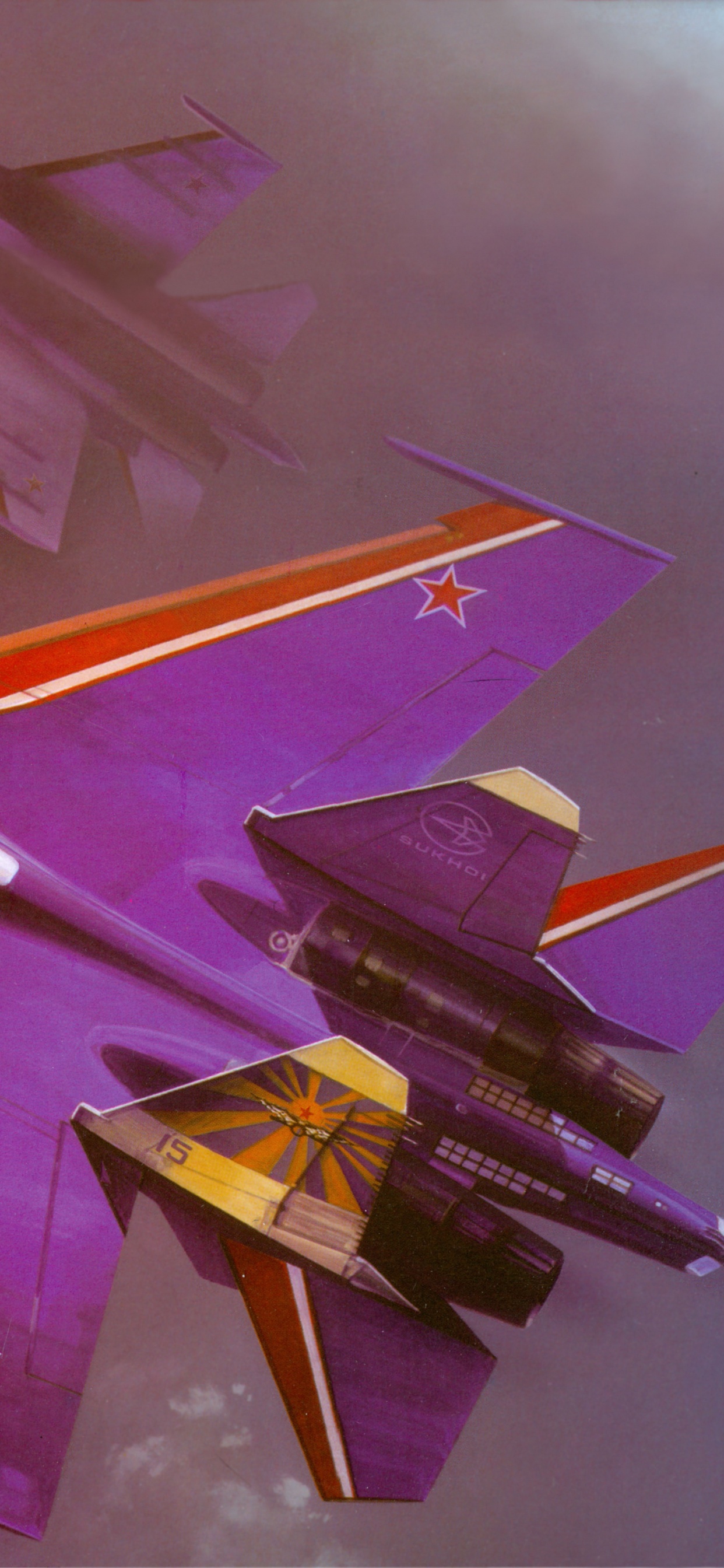 Обои сухой, самолеты, Русские Витязи, самолет, крыло в разрешении 1242x2688