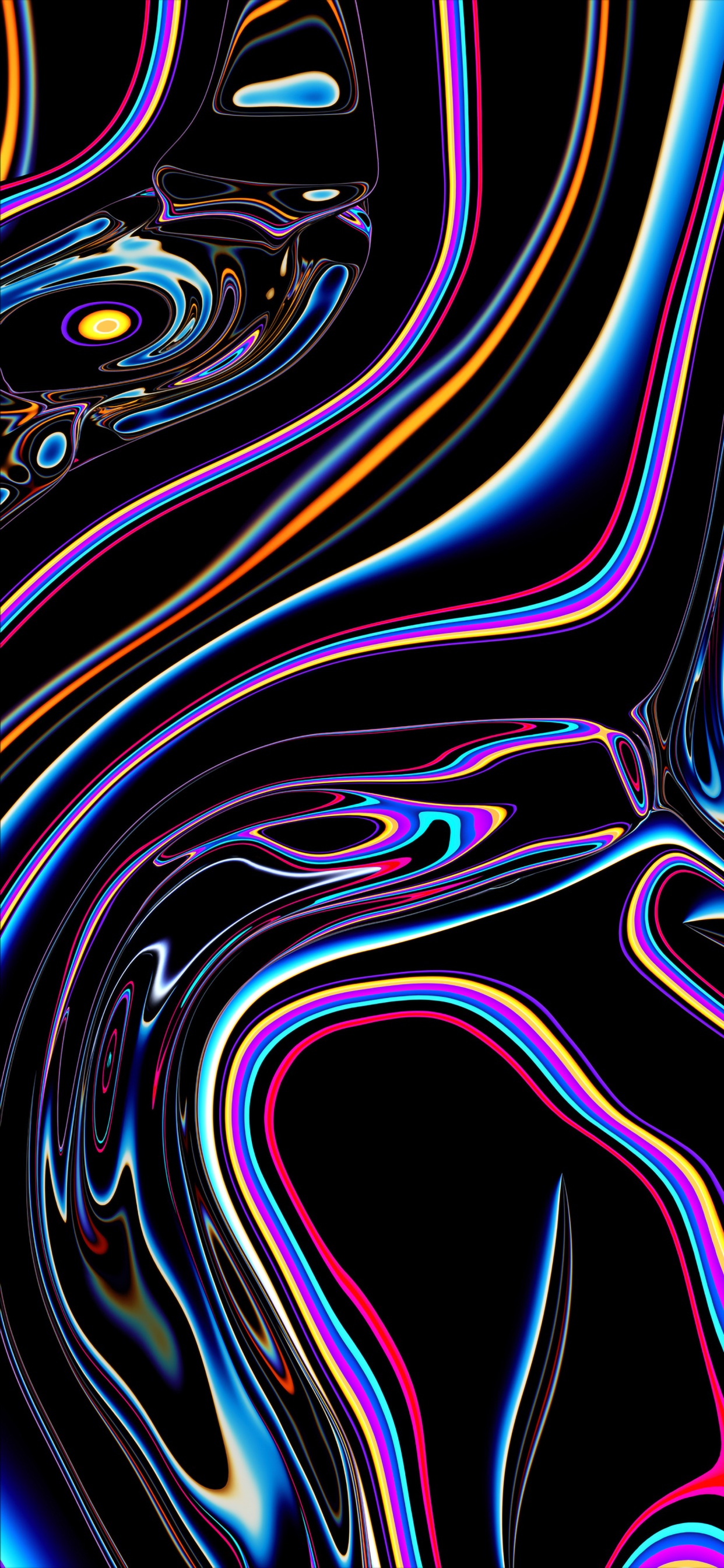 Обои Эпл, ios, красочность, свет, арт в разрешении 1242x2688