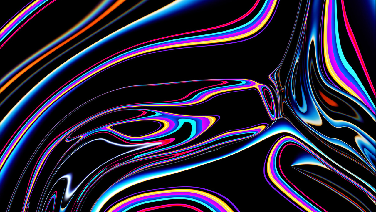 Обои Эпл, ios, красочность, свет, арт в разрешении 1280x720