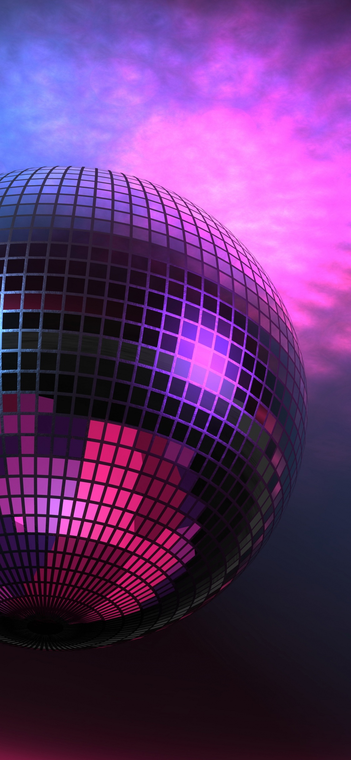 Обои дискотека, ночной клуб, пурпур, Фиолетовый, свет в разрешении 1125x2436