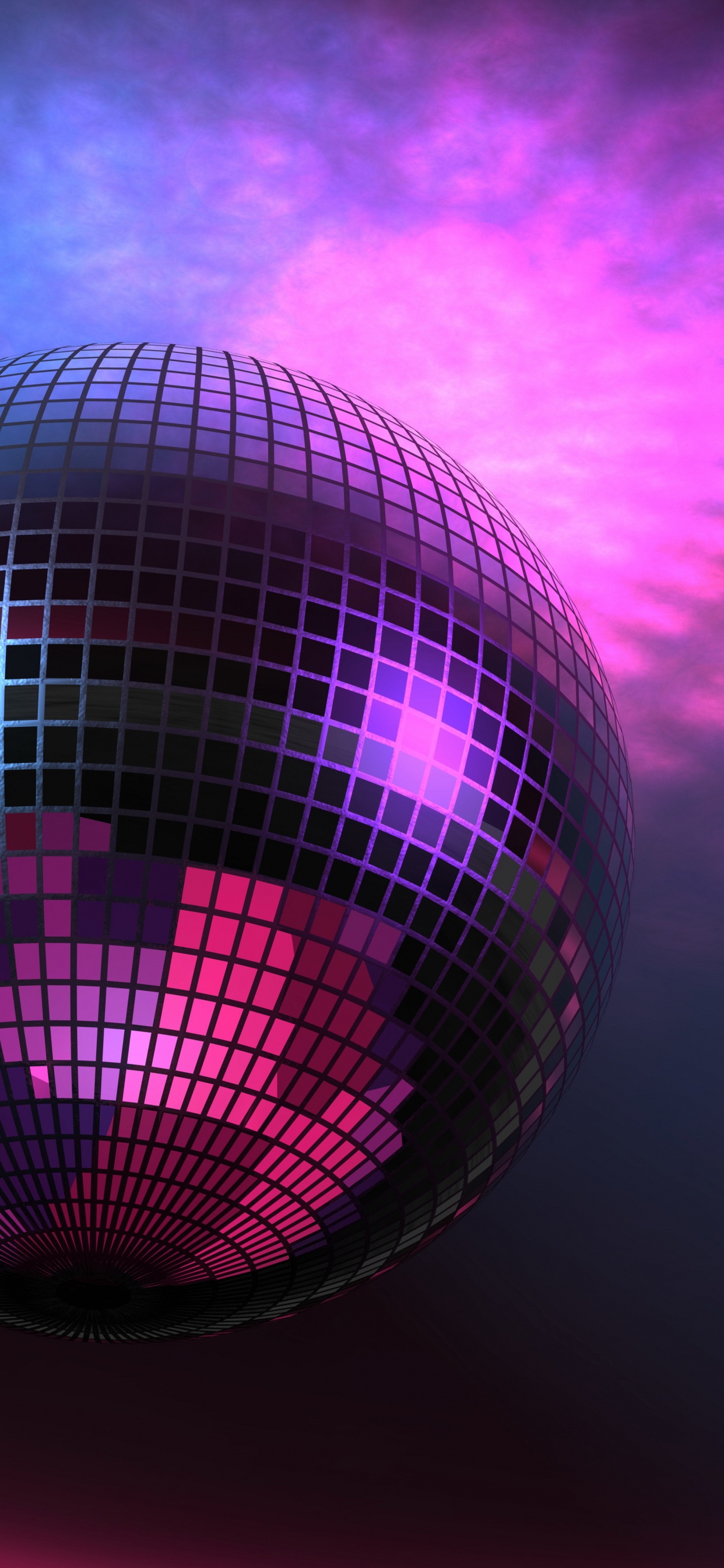 Обои дискотека, ночной клуб, пурпур, Фиолетовый, свет в разрешении 1242x2688
