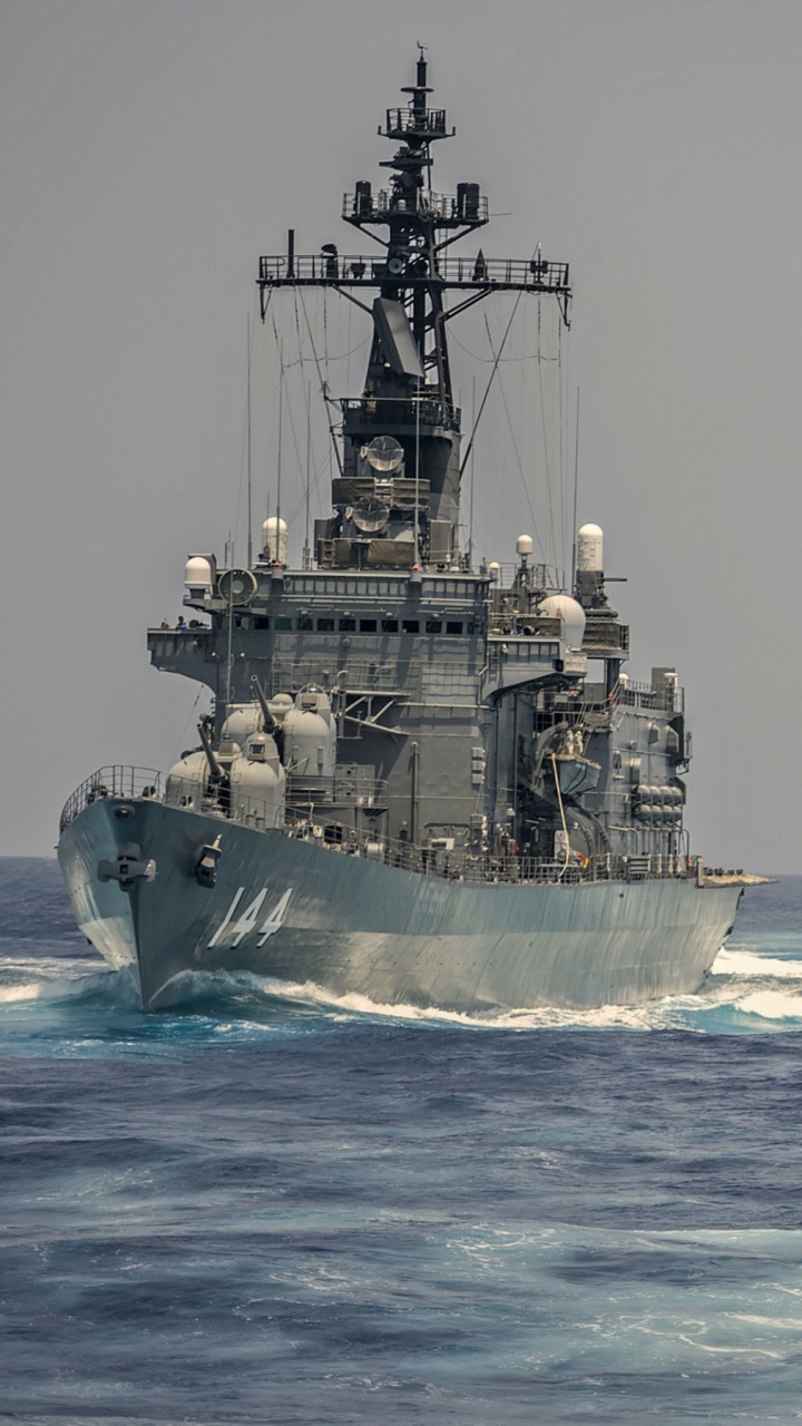 Обои морское ведомство, военное учение, военный корабль, Малабар, индийские ВМС в разрешении 720x1280