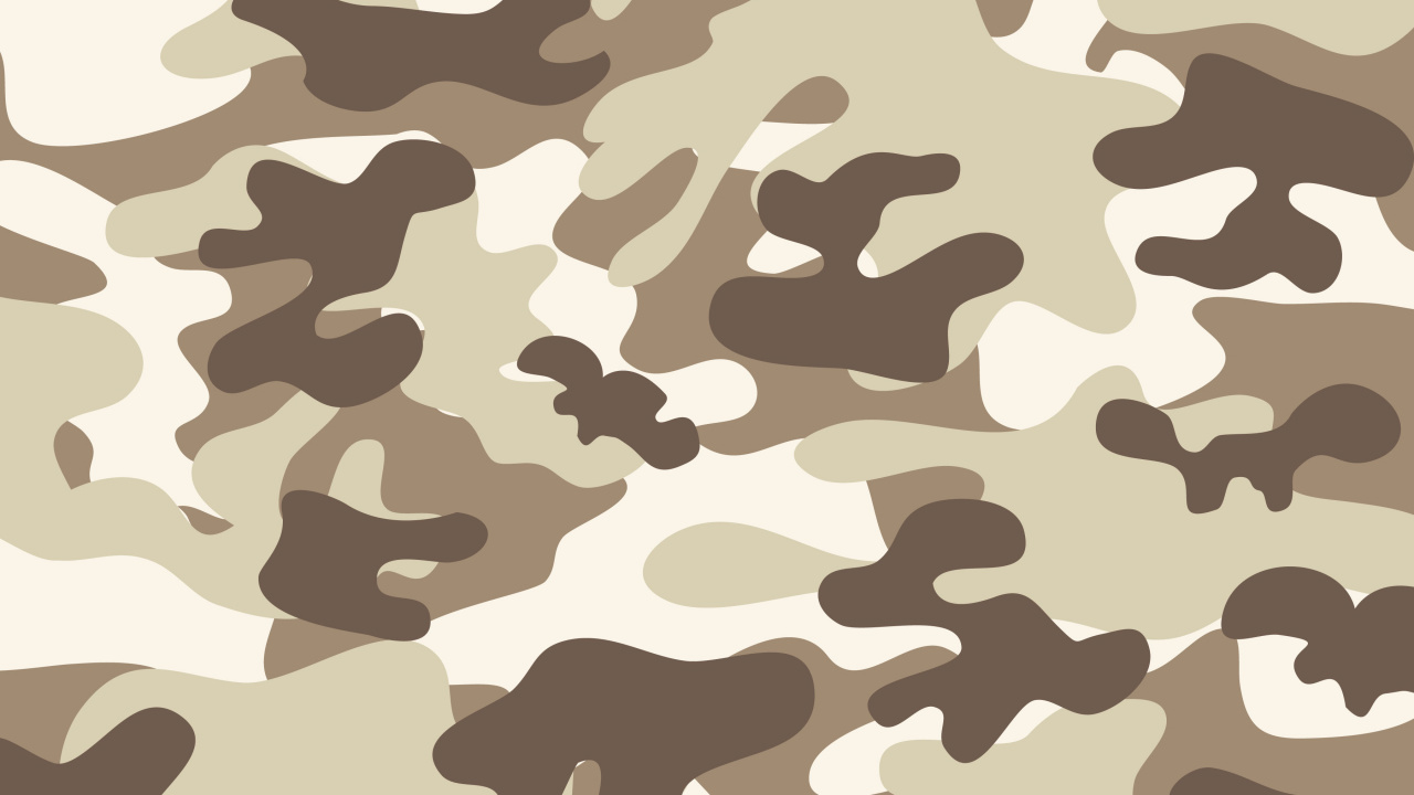 Обои военный камуфляж, платок, камуфляж, узор, коричневый цвет в разрешении 1280x720
