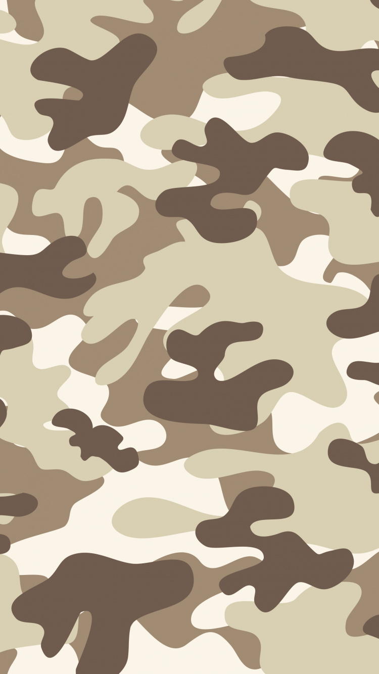 Обои военный камуфляж, платок, камуфляж, узор, коричневый цвет в разрешении 750x1334