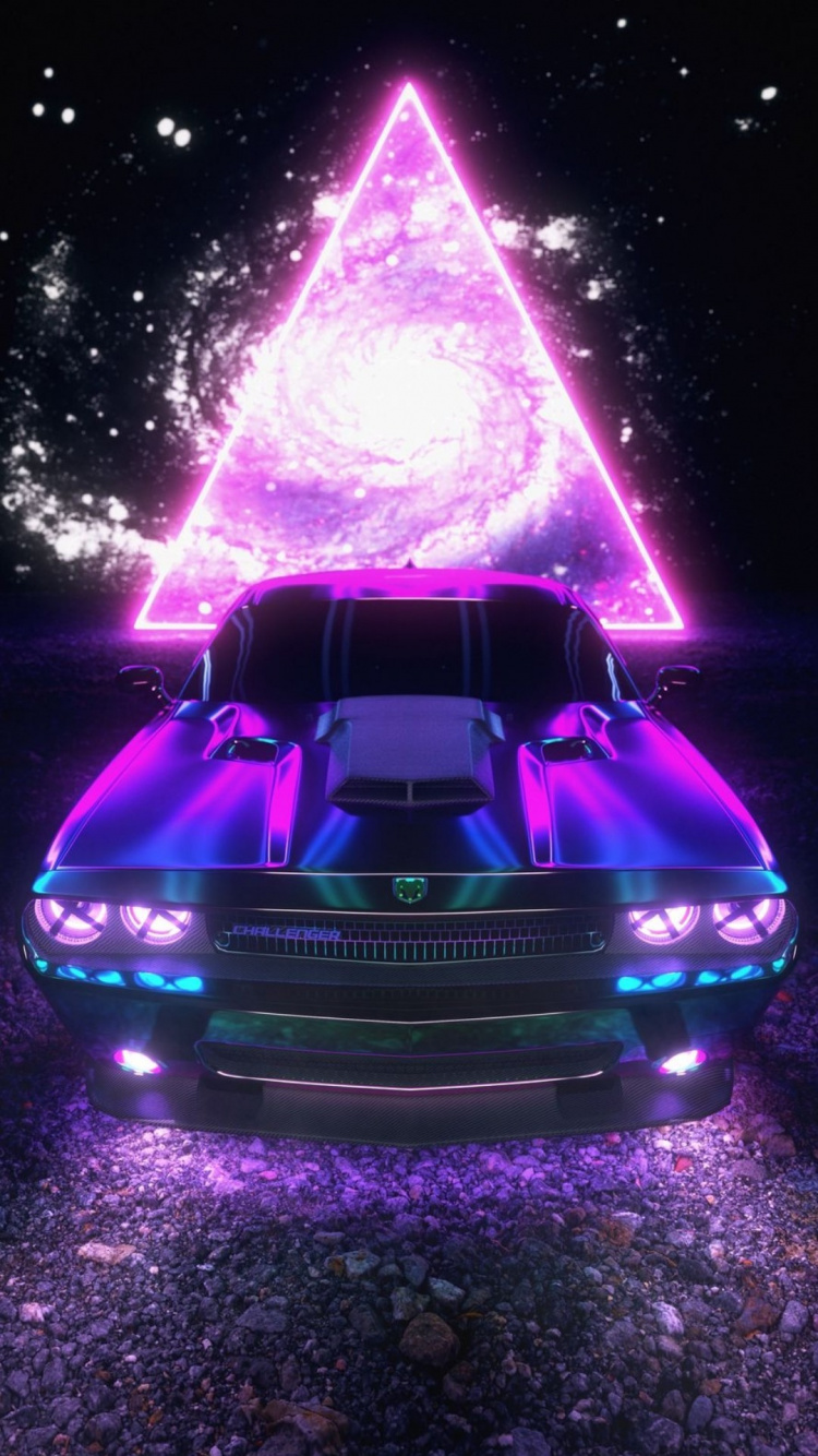 Обои свет, артволк, легковые автомобили, автомобильное освещение, капюшон в разрешении 750x1334