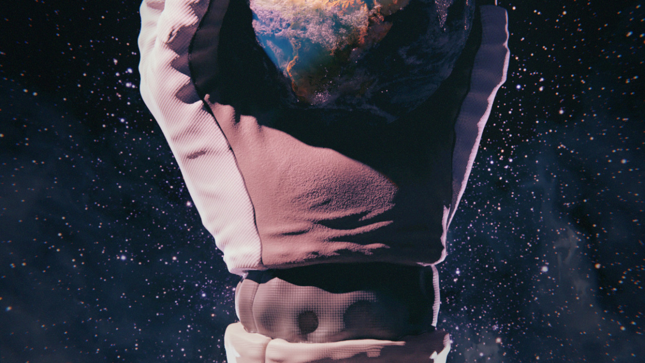 Обои блок-корона, soundcloud, рука, мир, человеческое тело в разрешении 1280x720