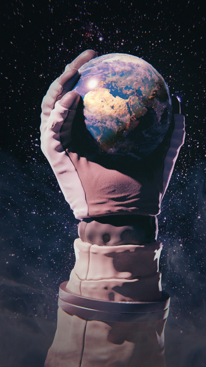 Обои блок-корона, soundcloud, рука, мир, человеческое тело в разрешении 720x1280