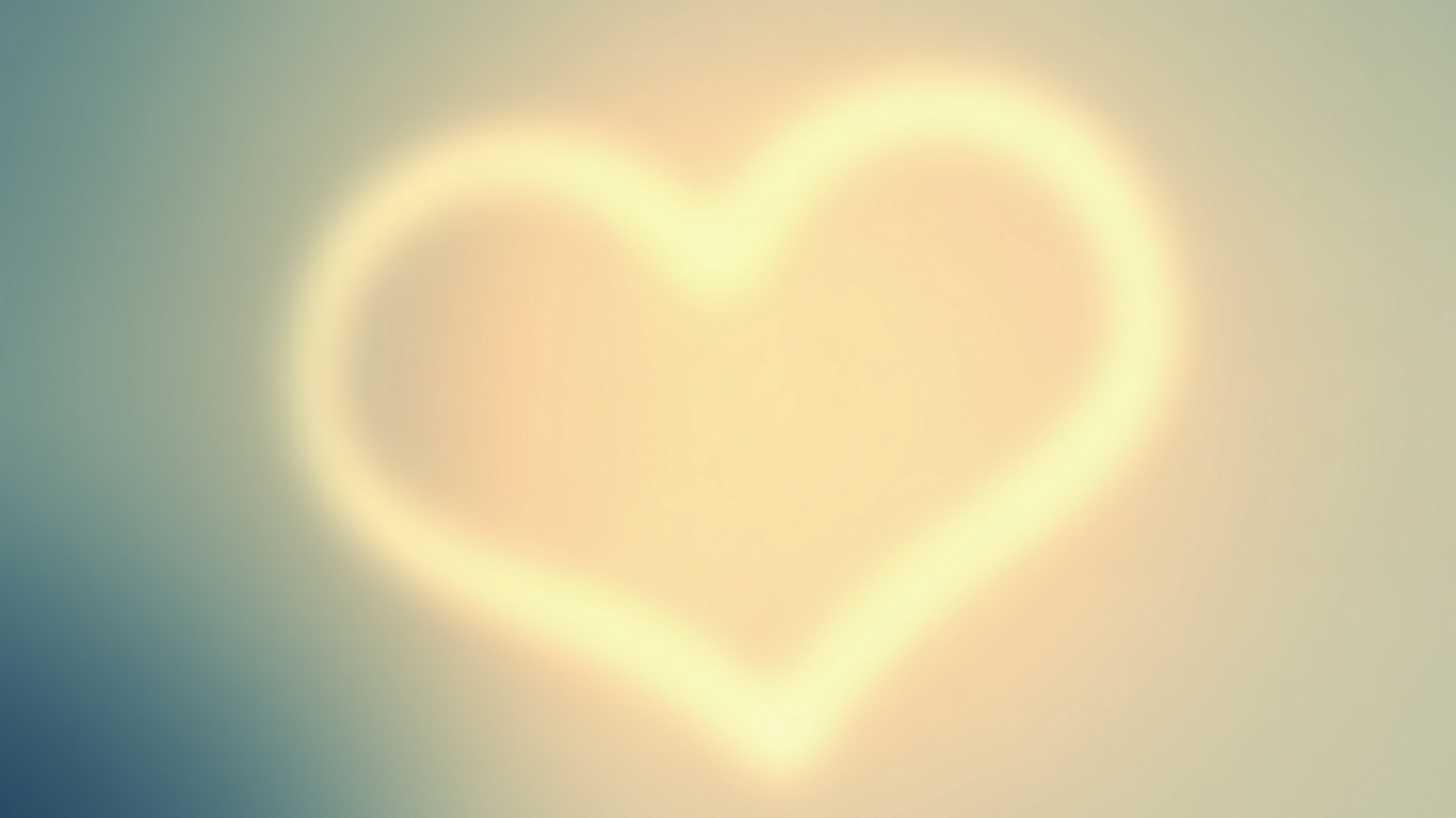 Обои сердце, любовь, атмосфера, сердце 16 9, небо в разрешении 1366x768