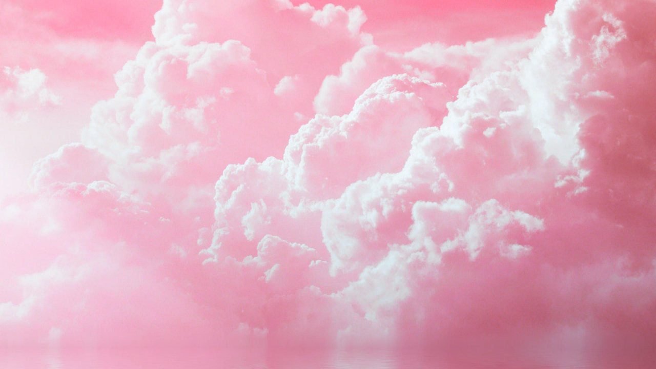 Обои эстетика, пастель, розовый, облако, пурпурный цвет в разрешении 1280x720