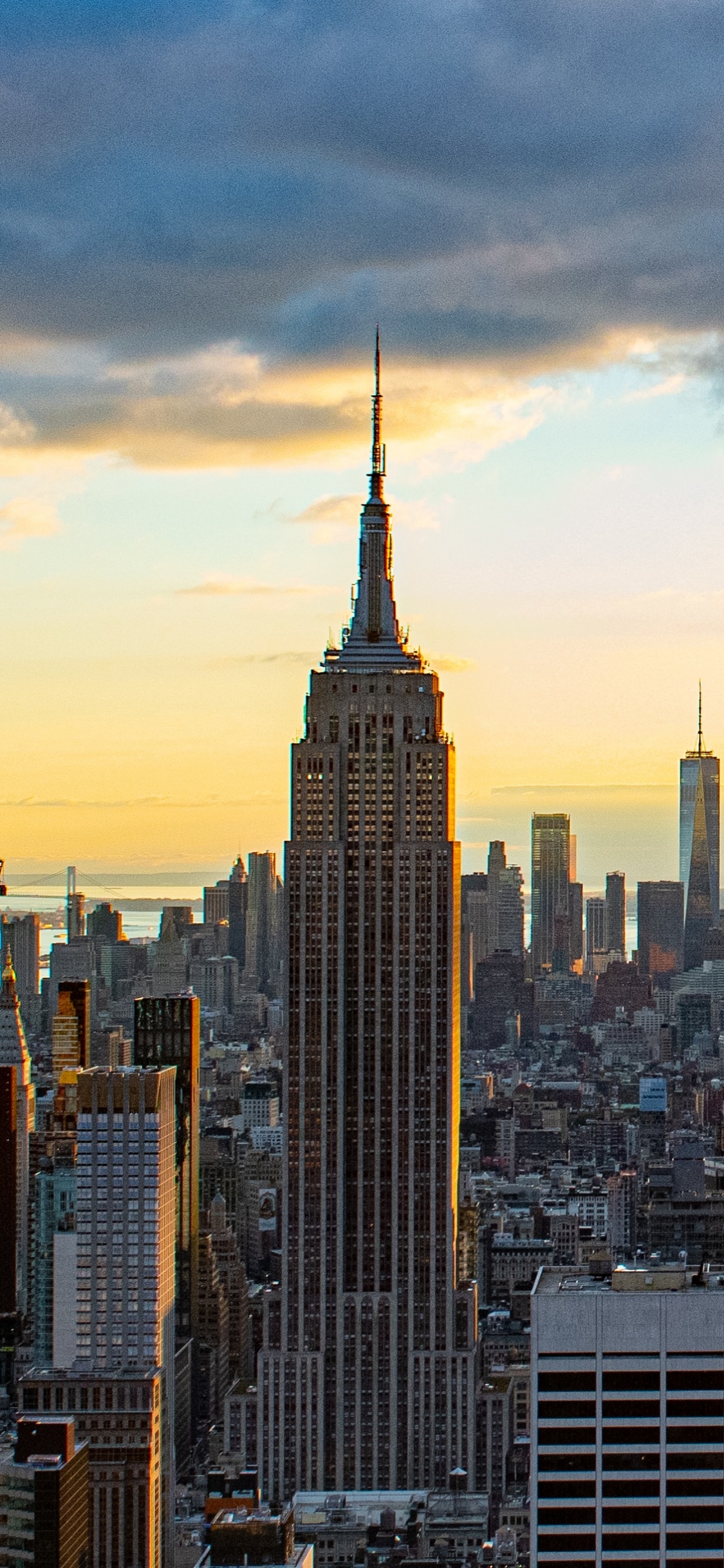 Обои смотровая площадка, городской район, линия горизонта, 432 Парк-Авеню ОСМД, населенный пункт в разрешении 1125x2436