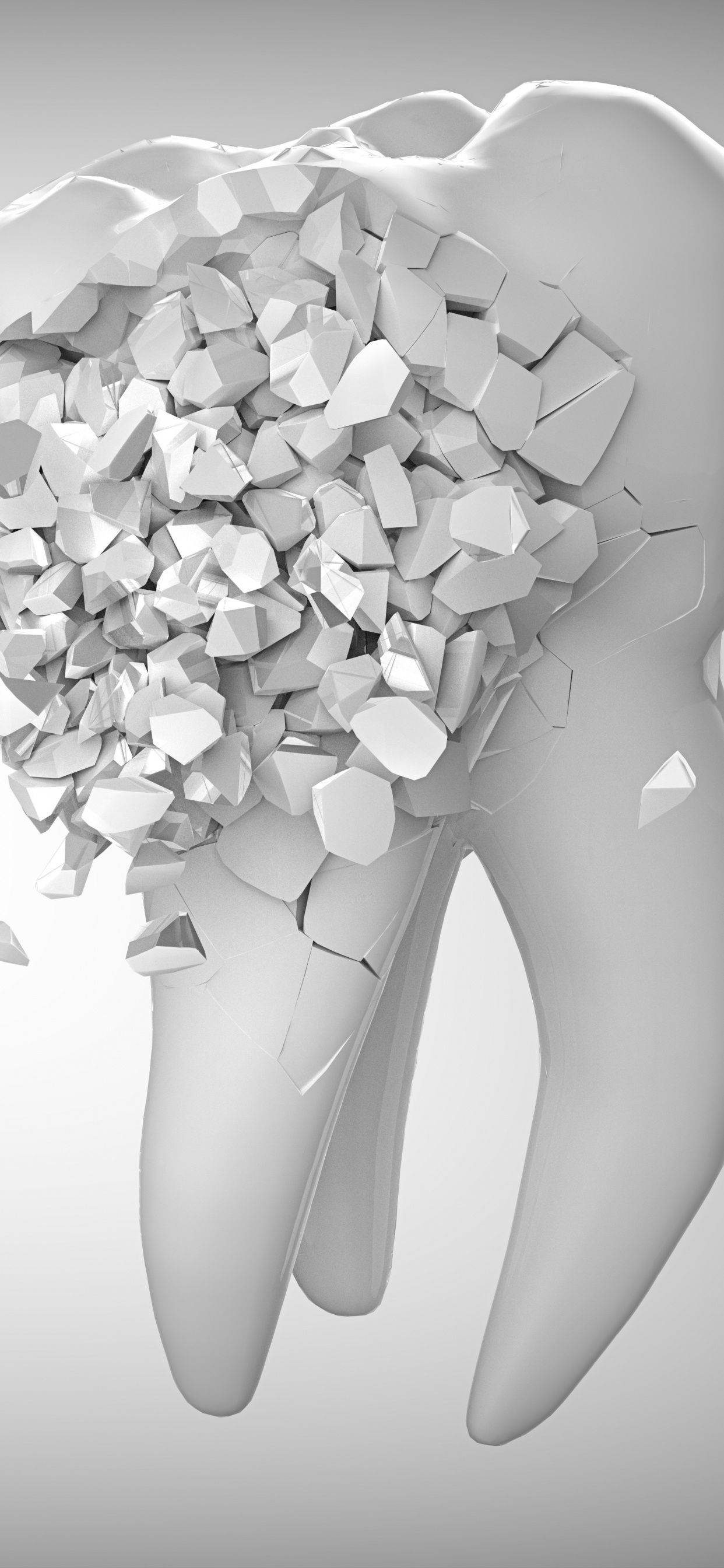 Обои лечение зубов, зуб, гигиена полости рта, здоровье, белые в разрешении 1242x2688