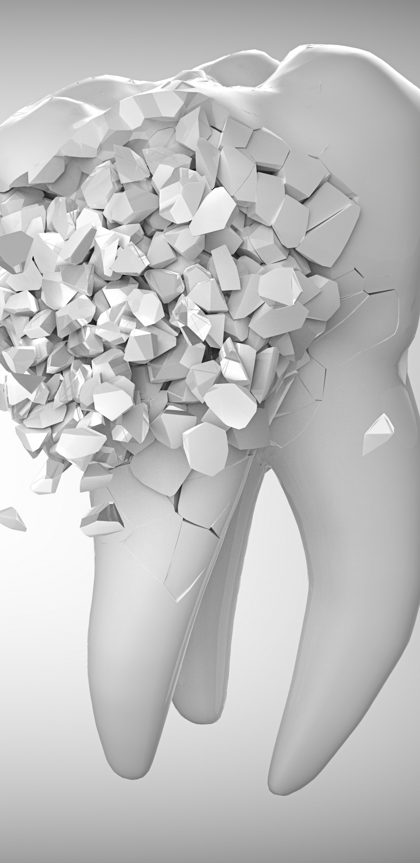 Обои лечение зубов, зуб, гигиена полости рта, здоровье, белые в разрешении 1440x2960