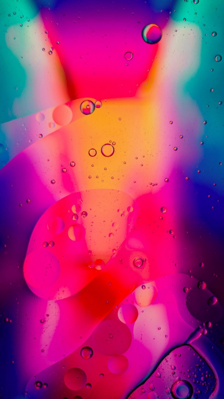 Обои красочность, красный цвет, жидкий, Апельсин, пурпурный цвет в разрешении 720x1280