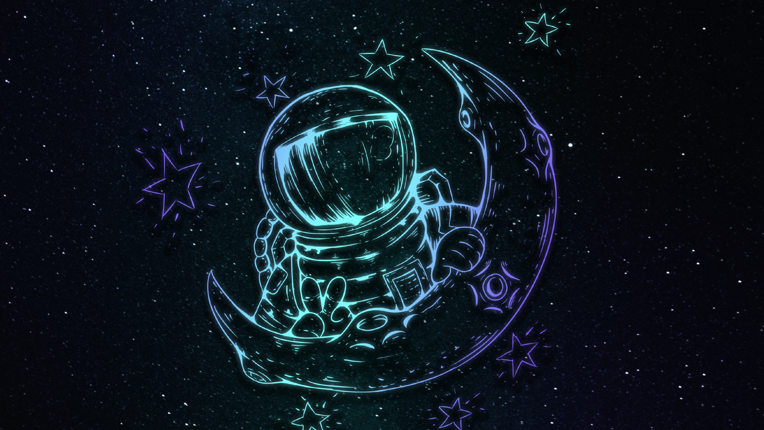 Обои атмосфера, астрономический объект, Галактика, наука, круг в разрешении 2560x1440