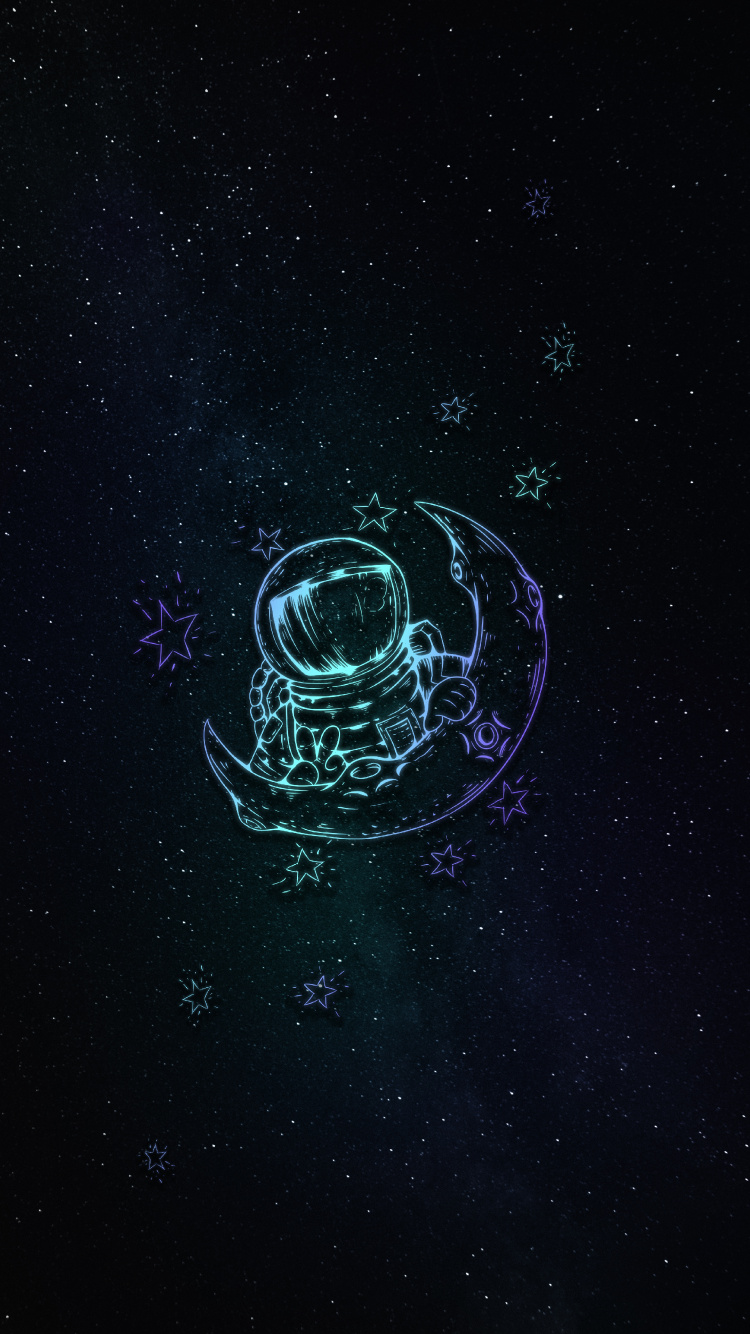 Обои атмосфера, астрономический объект, Галактика, наука, круг в разрешении 750x1334