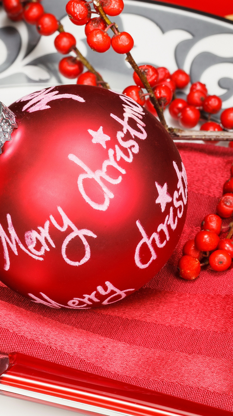 Обои Рождественский день, Новый год, рождественский орнамент, праздник, Рождественские украшения в разрешении 750x1334