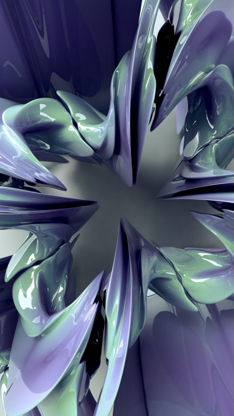 Обои абстрактное искусство, пурпур, цветок, Фиолетовый, растение в разрешении 750x1334