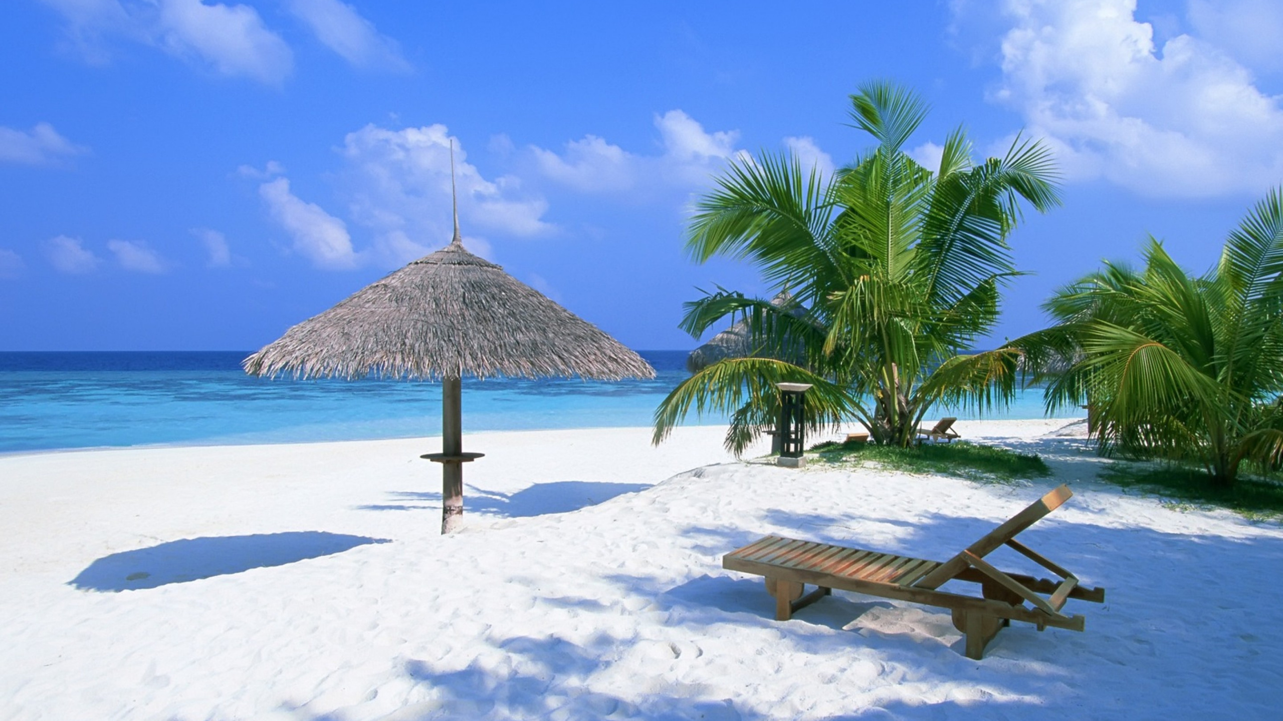Обои тропический пляж, пляж, тропическая зона, отпуск, Карибский бассейн в разрешении 2560x1440