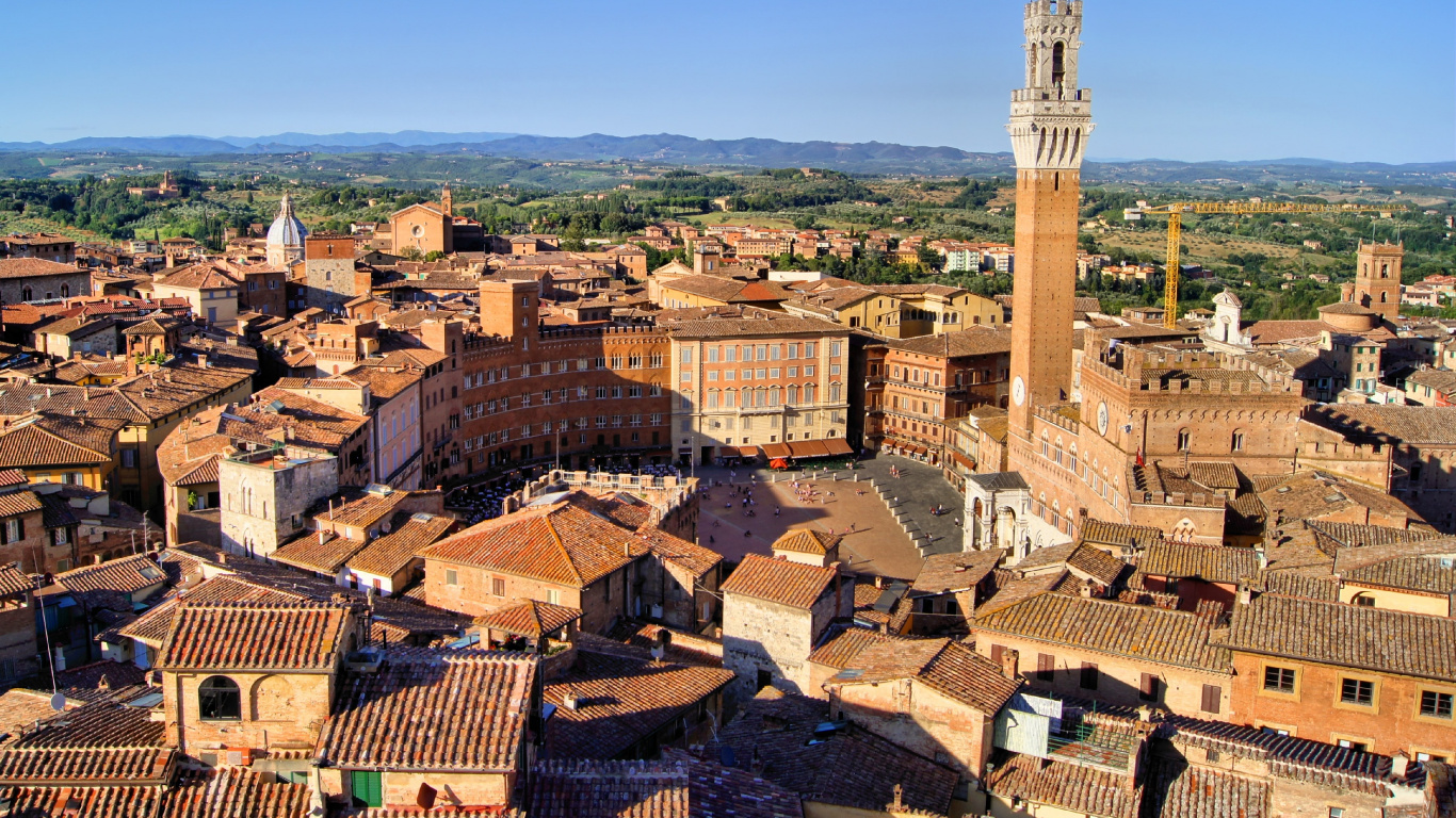 Обои Иль Кампо, ориентир, город, городок, историческое место в разрешении 1366x768