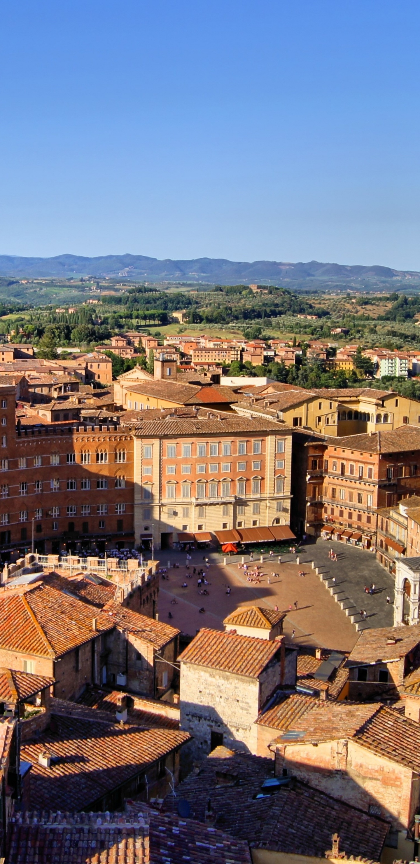 Обои Иль Кампо, ориентир, город, городок, историческое место в разрешении 1440x2960