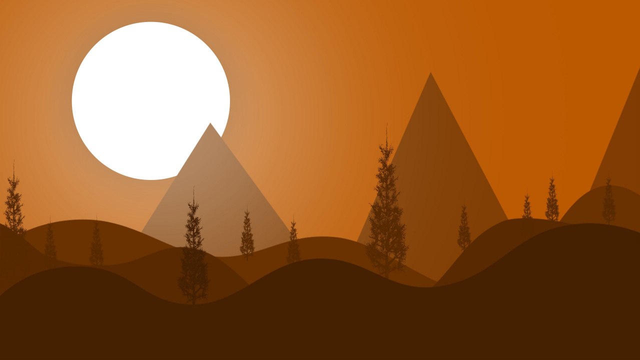 Обои природа, коричневый цвет, окружающая среда, пейзаж, лист в разрешении 1280x720