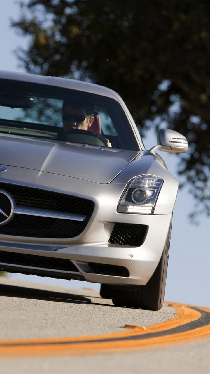 Обои авто, спорткар, mercedes benz sls amg, суперкар, Мерседес АМГ в разрешении 720x1280