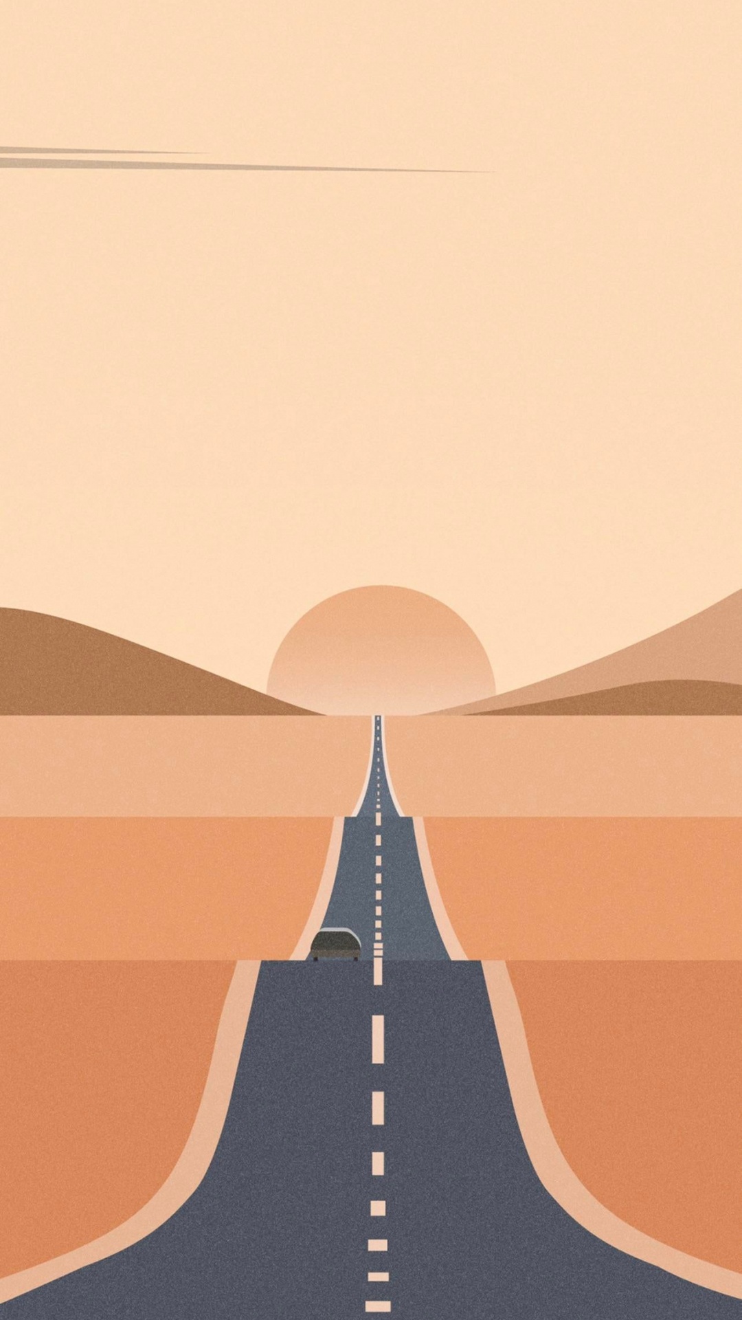 Обои Оранжевый цвет, треугольник, склон, полутона и оттенки, узор в разрешении 1080x1920