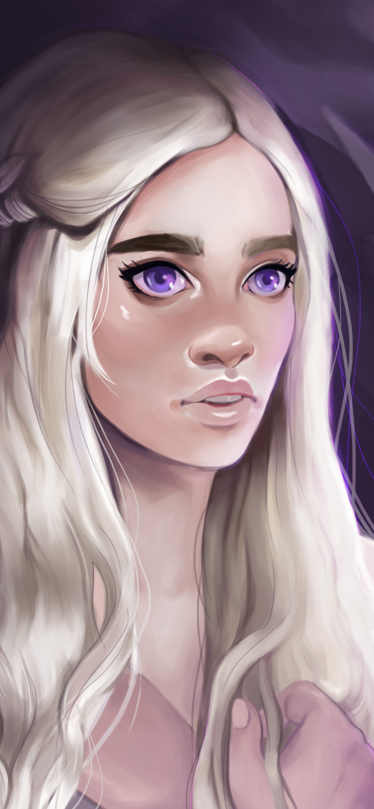 Обои дейенерис таргариен, Игра престолов, Джон Сноу, Эмилия Кларк, арт в разрешении 1242x2688