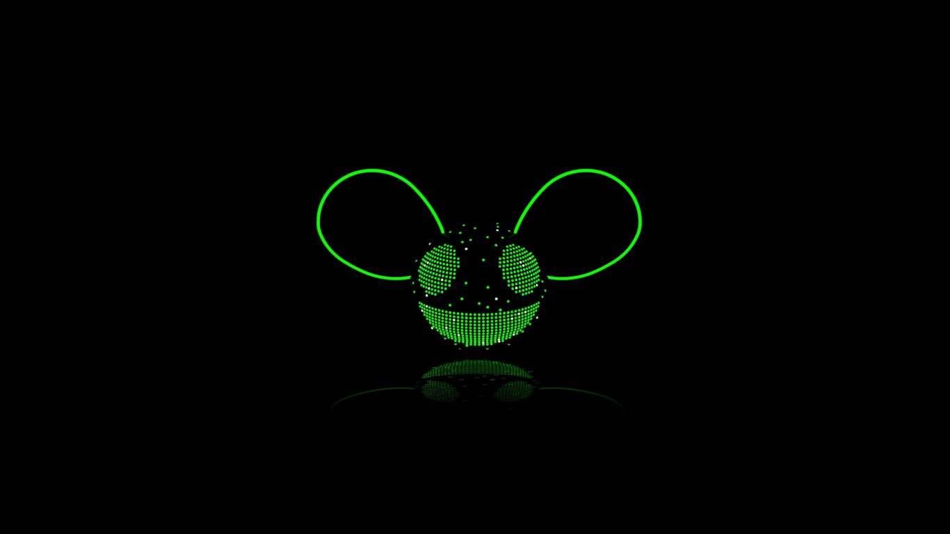 Обои deadmau5 4х4 12, Четыре тысячи четыреста двенадцать, лист, зеленый, черный в разрешении 1366x768